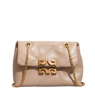 Bolsa Satchel Pequena Napa Serena Skin Alça Corrente