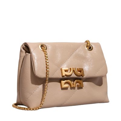 Bolsa Satchel Pequena Napa Serena Skin Alça Corrente
