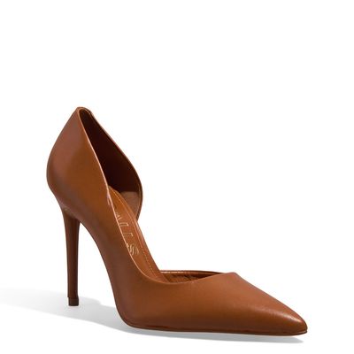 Scarpin Vegetal Caramelo