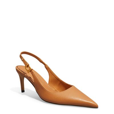 Scarpin Vegetal Caramelo