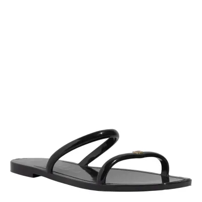 Rasteira Borracha Preto Tira Monograma
