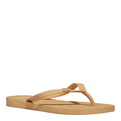 Chinelo Borracha Bege Estampa Seta