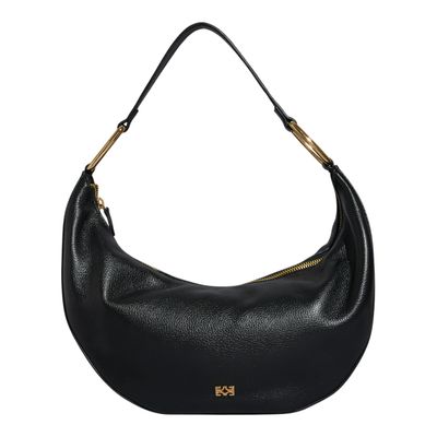 Bolsa Meia Lua Floater Preta Alça De Ombro