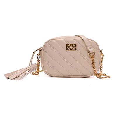 Bolsa Camera Bag Pu Matelassê Off White