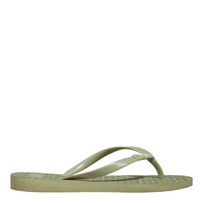 Chinelo Borracha Verde Estampa Seta