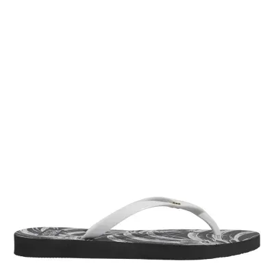 Chinelo Borracha Estampa Branco E Preto