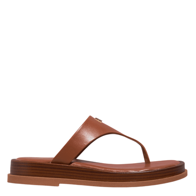 Papete  De Dedo Couro Vegetal Caramelo