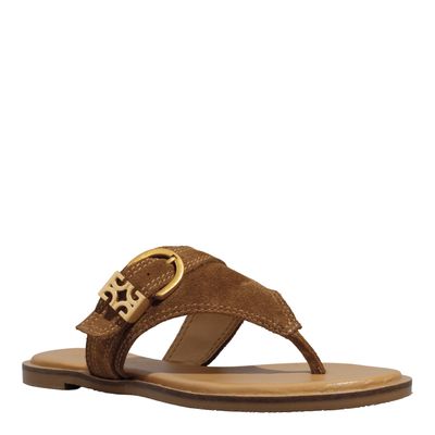 Rasteira Camurça Caramelo