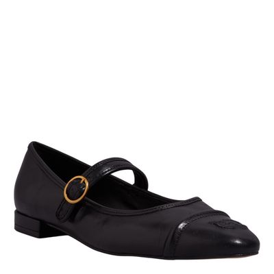 Sapatilha Soft Vegetal Preto Bico Fino