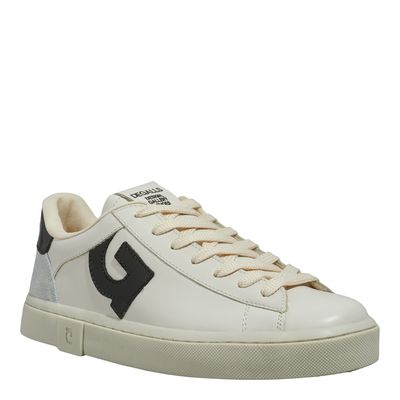 Tênis Couro Off White-Preto