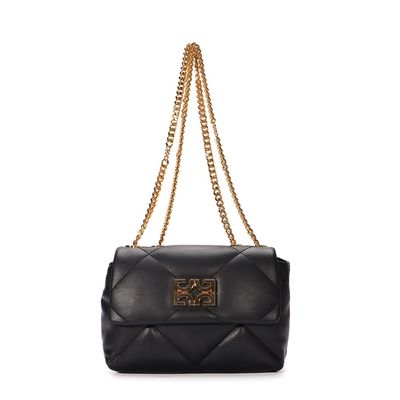 Bolsa Acolchoada Pu Preto Transversal