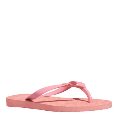 Chinelo Borracha Rosa Estampa Seta