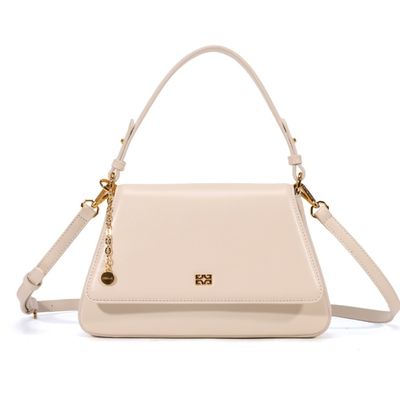 Bolsa Baguete Pu Pequena Off White