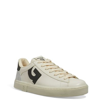 Tênis Seta Couro Soft Off White-Preto