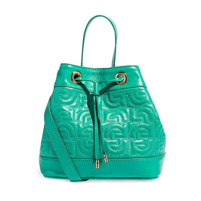 Bolsa bucket couro matelassê