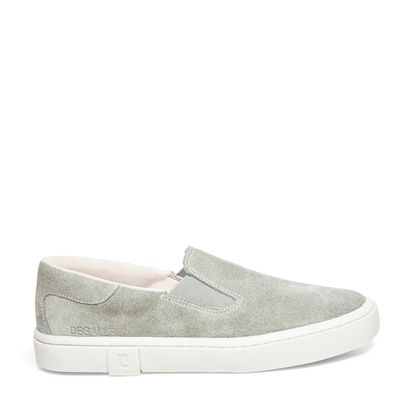 Tênis Slip On Acamurçado Verde Névoa