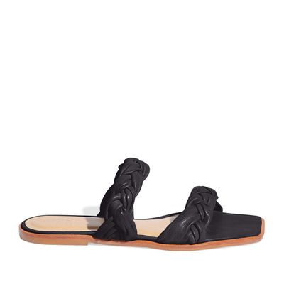 Rasteira Tranças Soft Preto C Vira