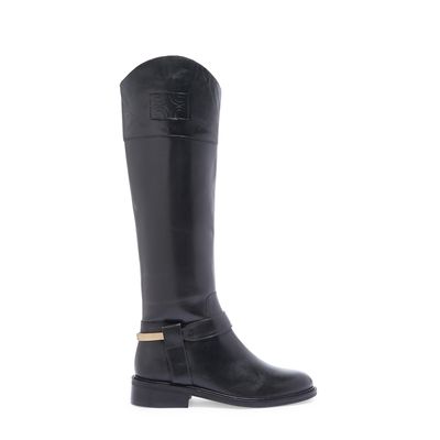 Bota montaria cano longo atanado preto