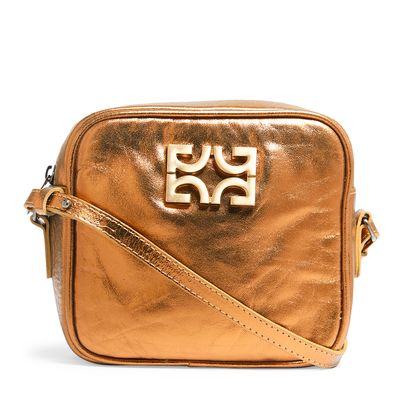 Bolsa tiracolo metalizado new bronze