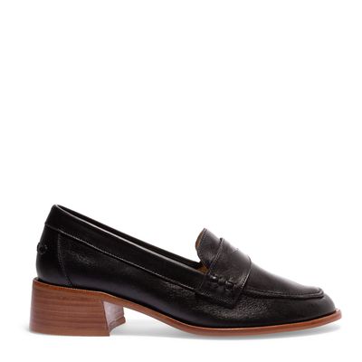 Mocassim médio atanado preto