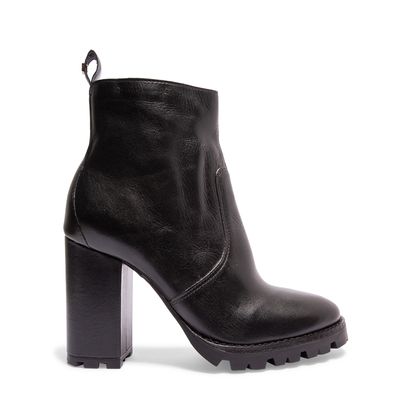 Bota lisa couro preto