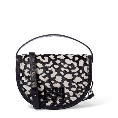 Bolsa tiracolo floater preto com pêlo pb
