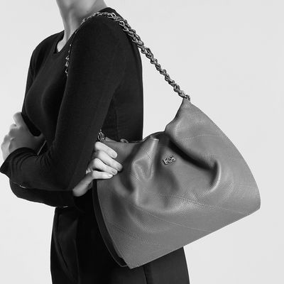 Bolsa tote couro floater preto