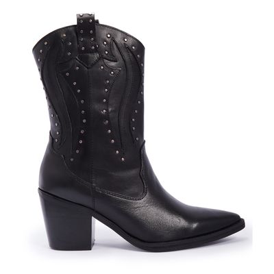 Bota western tachas confort preto