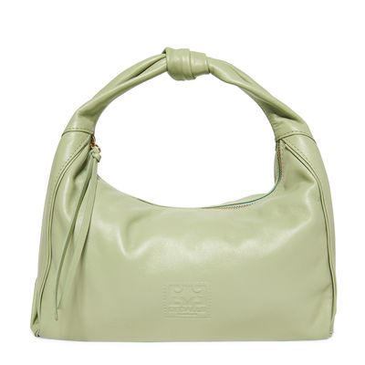 Bolsa clutch couro veneto sépia