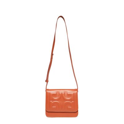 Bolsa Satchel Couro Canela