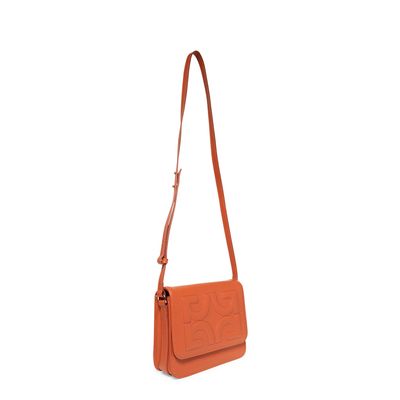 Bolsa Satchel Couro Canela