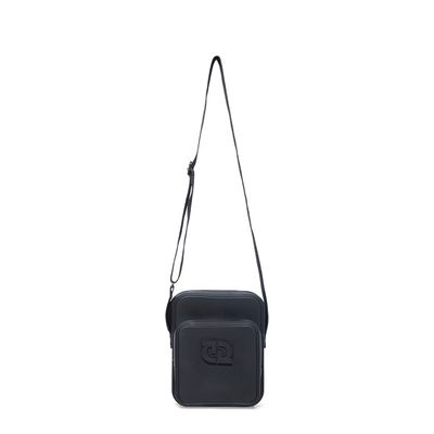 Bolsa Tiracolo Borracha Preto