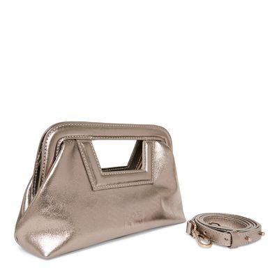 Bolsa Tiracolo Couro Cristal Ônix