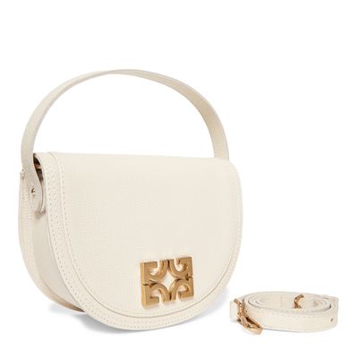 Bolsa Tiracolo Couro Floater Creme