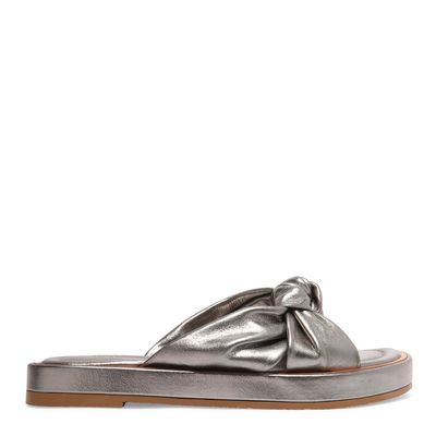 Flatform couro cristal onix