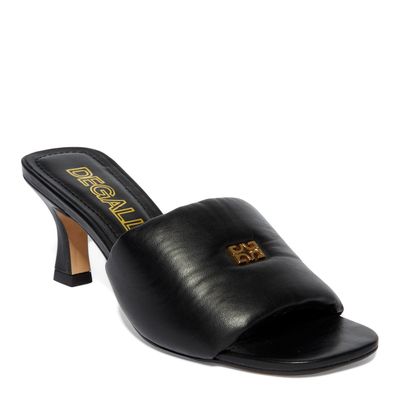 Sandália Mule Couro Preto