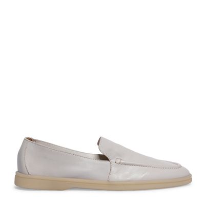 Mocassim Couro Creme