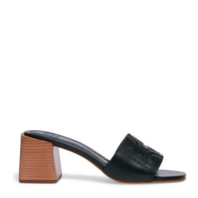 Sandália Mule Couro Preto
