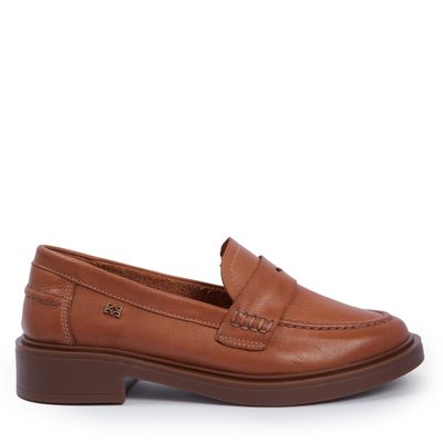 Mocassim Couro Caramelo