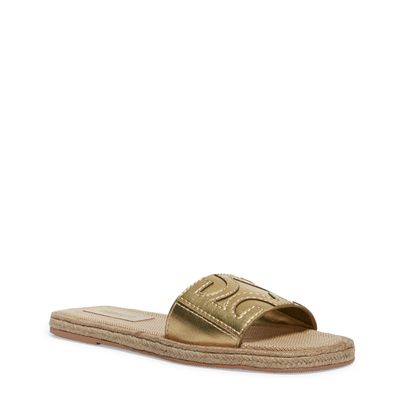 Flatform Metalizada Monograma Dourada