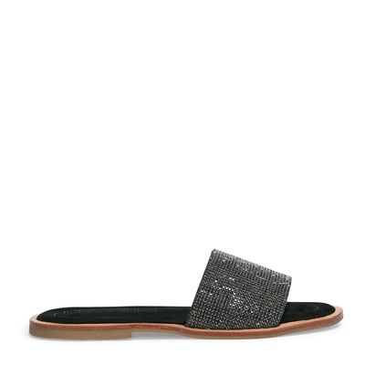 Rasteira Slide Nobuck Preto