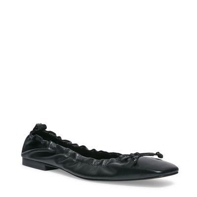 Sapatilha Couro Preto Laço