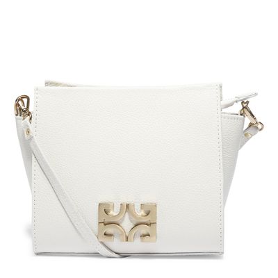 Bolsa Tiracolo Couro Floater Creme