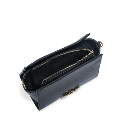 Bolsa Tiracolo Couro Floater Preto