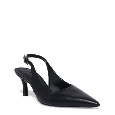 Scarpin Slingback Couro Preto