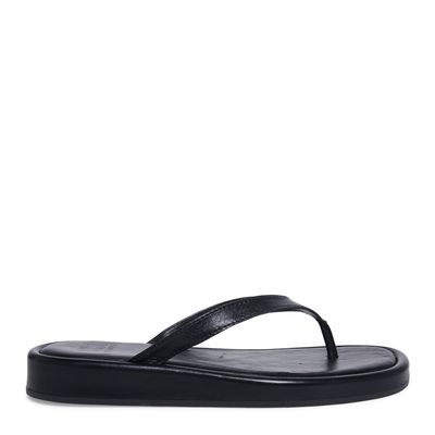 Rasteira Couro Preto
