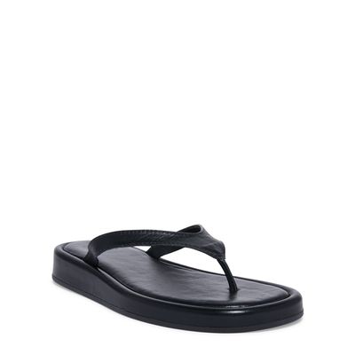 Rasteira Couro Preto