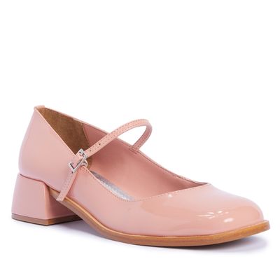Scarpin Boneca Verniz Rosa