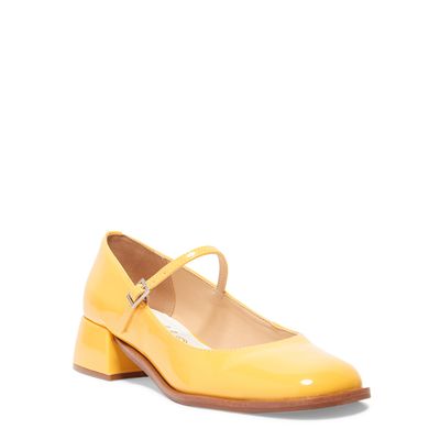 Scarpin Boneca Verniz Amarelo