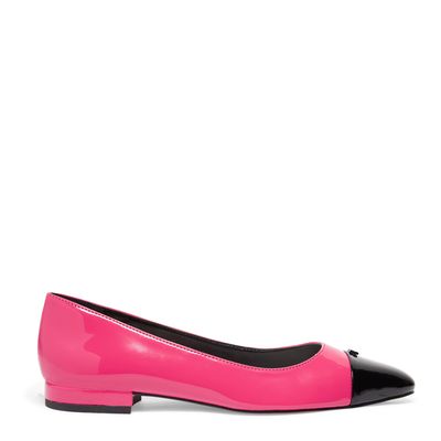 Sapatilha Verniz Rosa Magenta Bico Fino